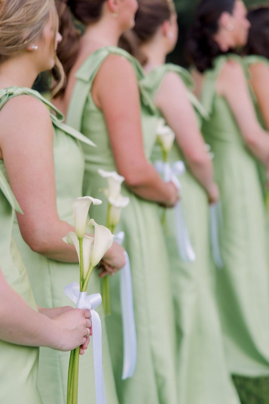 Elegant One Shoulder Draped Satin Bridesmaid Dress