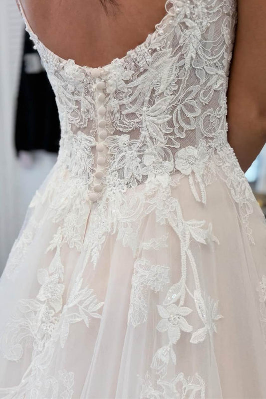 Lace Applique detail.