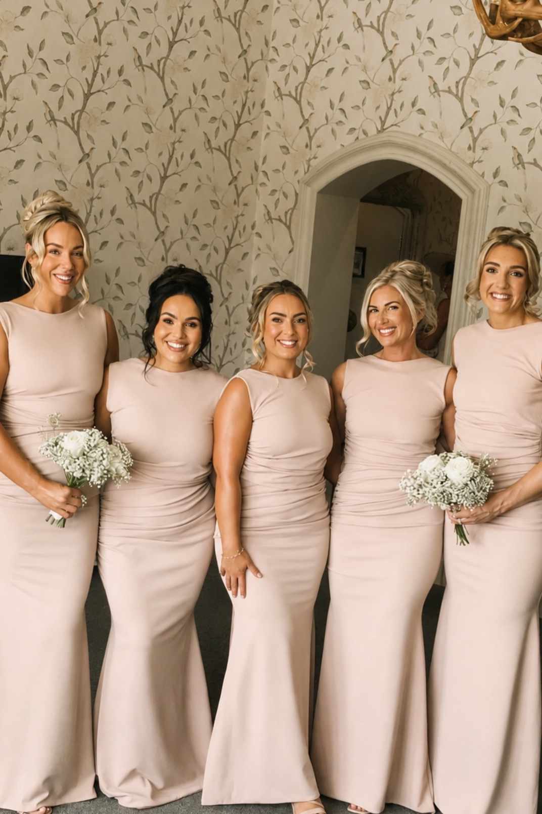 Yellow Sleeveless Open Back Bridesmaid Dress with Back Bow